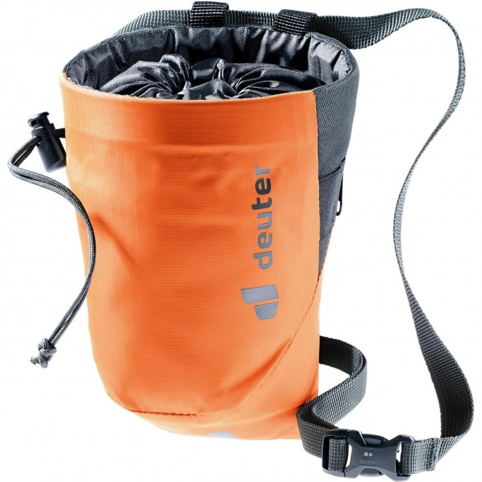 Мешок для магнезии DEUTER 2021-22 GRAVITY CHALK BAG II M SAFFRON-GRAPHITE 3391422_9407 Мешок для магнезии DEUTER 2021-22 GRAVITY CHALK BAG II M SAFFRON-GRAPHITE 3391422_9407
