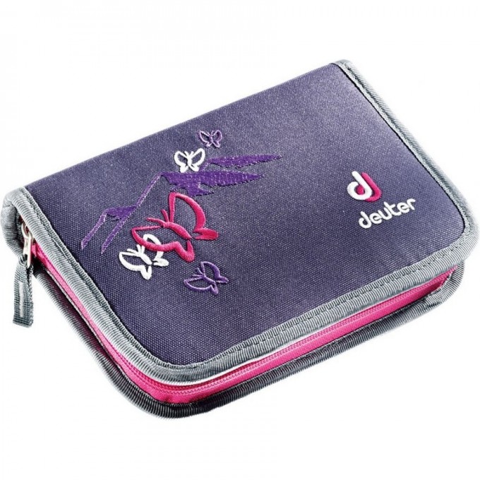 Пенал DEUTER SCHOOL PENCIL BOX Фиолетовая бабочка Plum 2890315_3029 Пенал DEUTER SCHOOL PENCIL BOX Фиолетовая бабочка Plum 2890315_3029