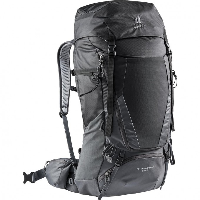 Рюкзак DEUTER 2021 FUTURA AIR TREK 50+10 BLACK/GRAPHITE 3402121_7403 Рюкзак DEUTER 2021 FUTURA AIR TREK 50+10 BLACK/GRAPHITE 3402121_7403