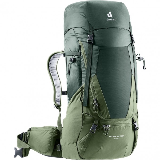 Рюкзак DEUTER 2021 FUTURA AIR TREK 50+10 IVY/KHAKI 3402121_2237 Рюкзак DEUTER 2021 FUTURA AIR TREK 50+10 IVY/KHAKI 3402121_2237
