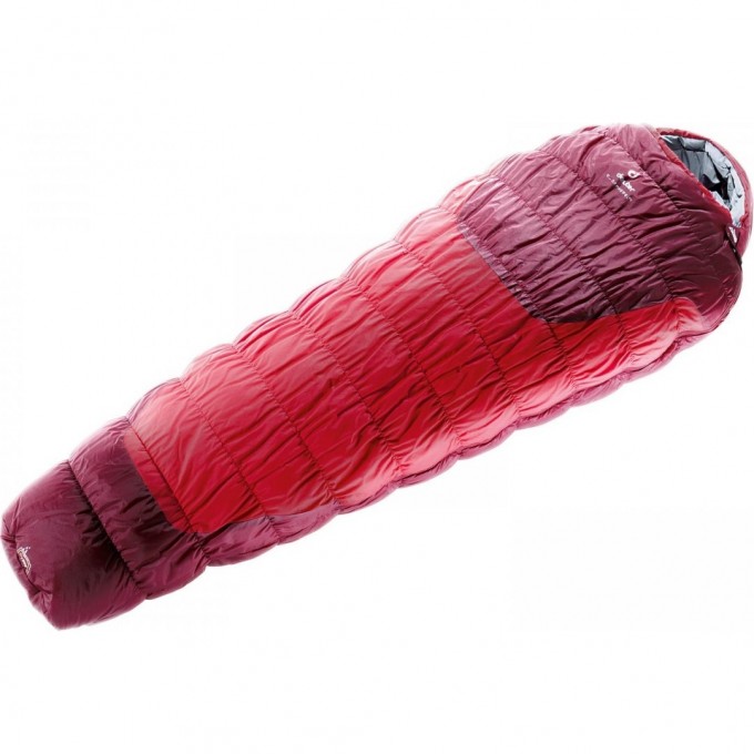 Спальник DEUTER EXOSPHERE -4 L, левый Fire-cranberry 3700415_5520 Спальник DEUTER EXOSPHERE -4 L, левый Fire-cranberry 3700415_5520