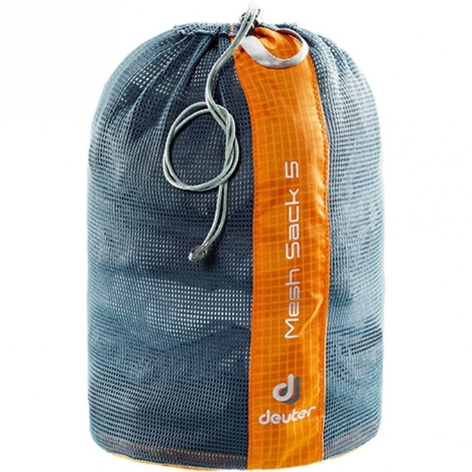 Упаковочный мешок DEUTER MESH SACK 5 Granite-mandarine 3941116_9010 Упаковочный мешок DEUTER MESH SACK 5 Granite-mandarine 3941116_9010