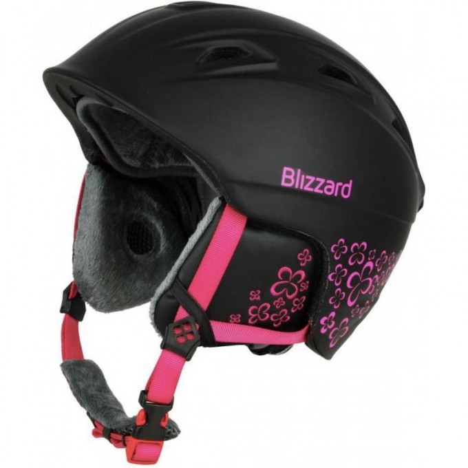 Зимний шлем BLIZZARD 2020-21 VIVA DEMON BLACK MATT/MAGENTA FLOWERS 163360 Зимний шлем BLIZZARD 2020-21 VIVA DEMON BLACK MATT/MAGENTA FLOWERS 163360